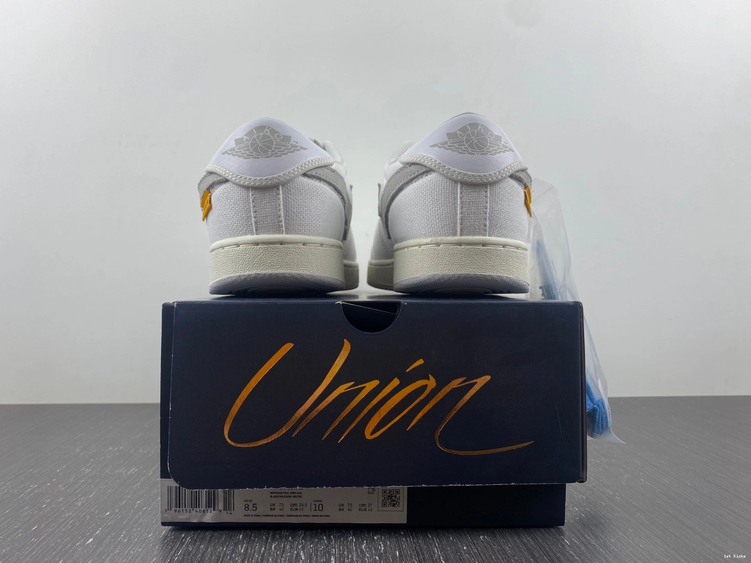 DO8912-101 SP  Low AJKO Jordan 1 Canvas Union White Retro 0213